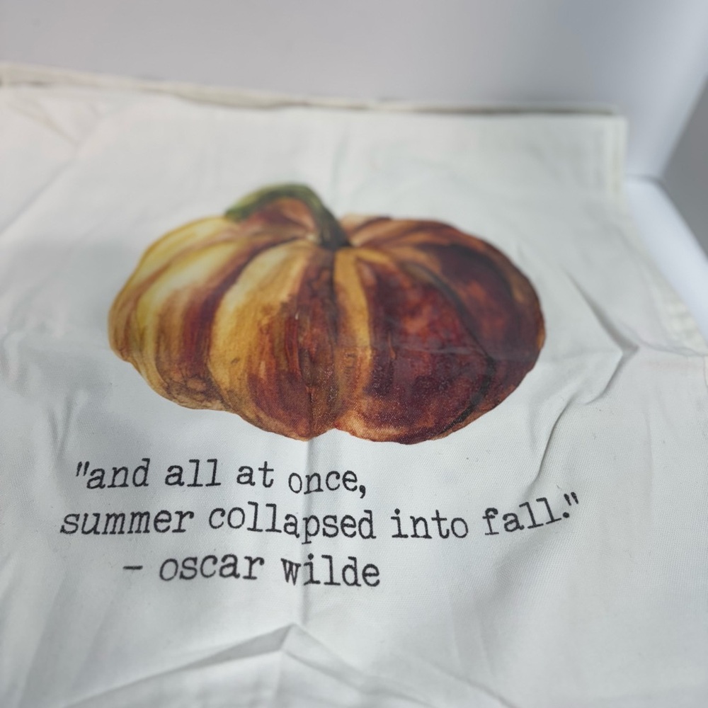 Pumpkin Print Pillow Covers